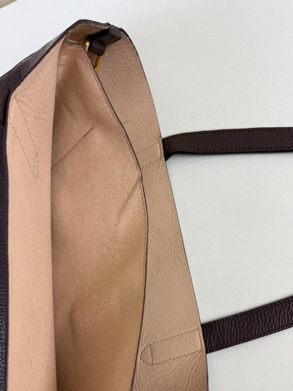 Cuyana Burgundy Pebbled Leather Tote Bag - Picture 10 of 16